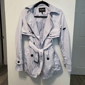 Xoxo baby blue trench coat Size S